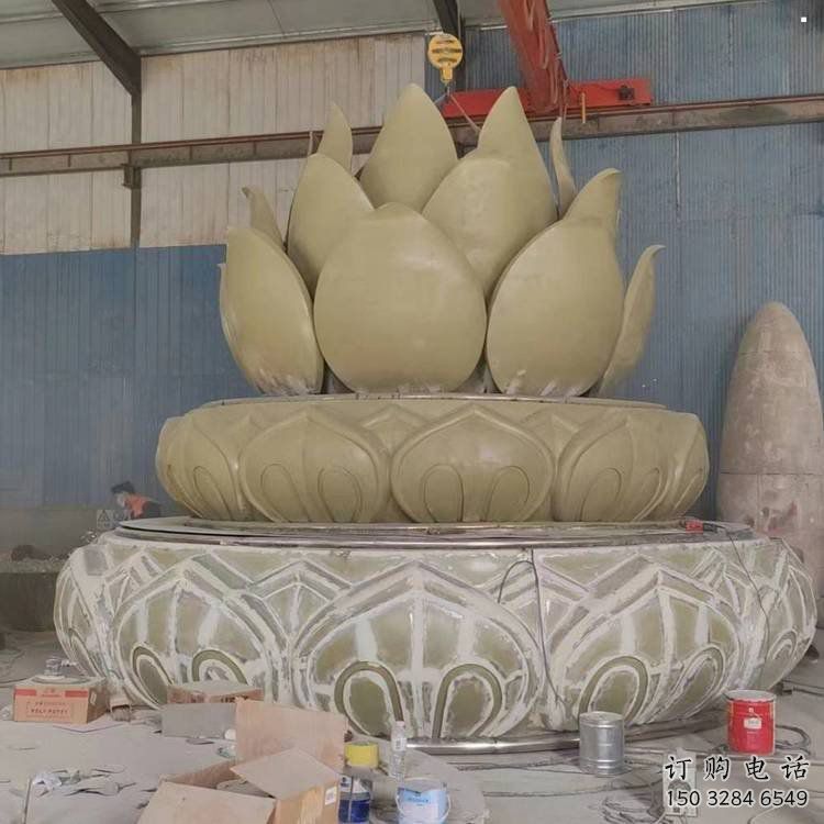 臥蓮雕塑廠家，廣場(chǎng)系列，不銹鋼臥蓮雕塑優(yōu)選