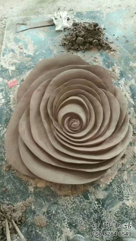 玫瑰花雕塑精選，彩鋼制作，電鍍玫瑰花雕塑工廠