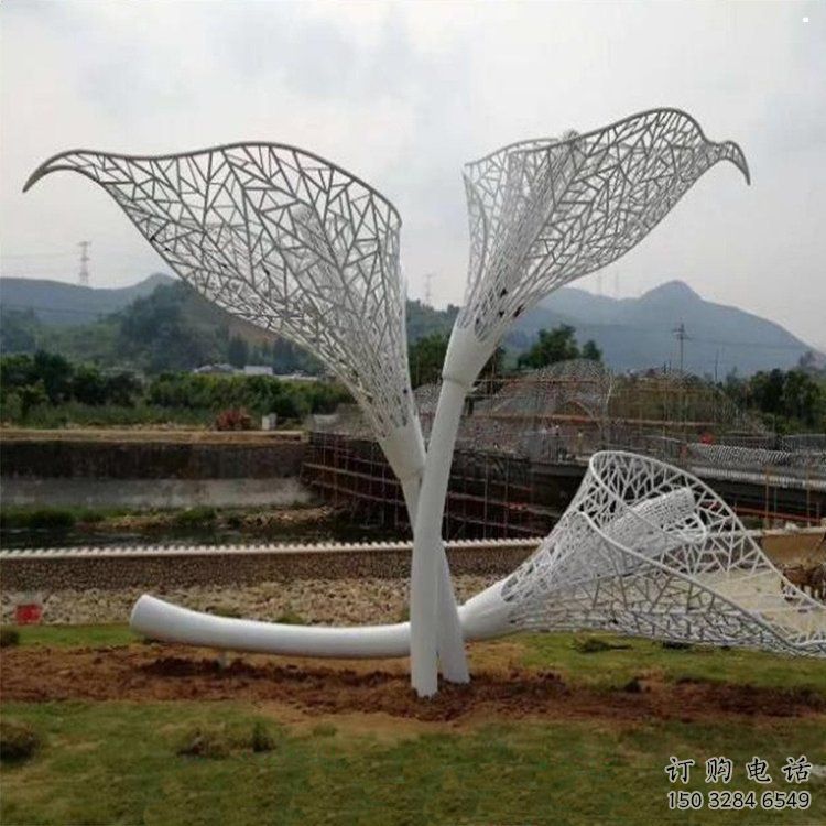 歐式喇叭花雕塑