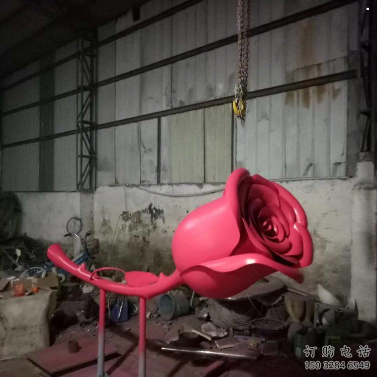商業街玫瑰雕塑