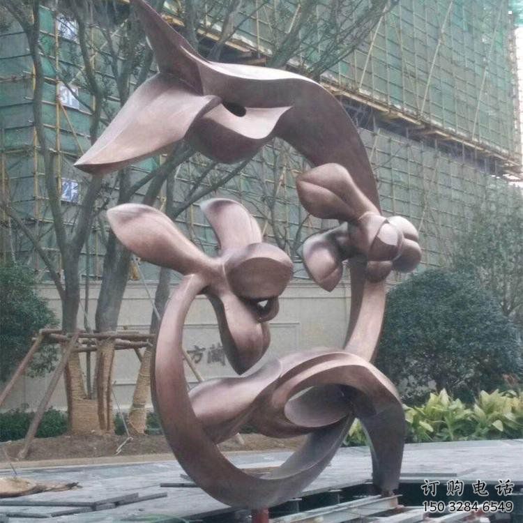 蘭花雕塑承接，歐式風(fēng)格，廣場(chǎng)蘭花花朵雕塑精選