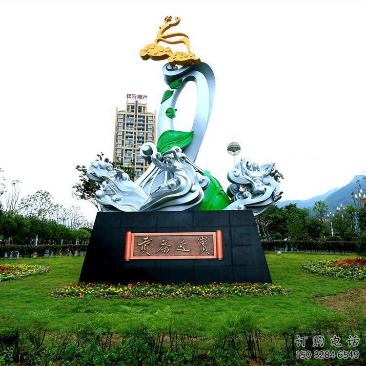 蘭花雕塑優選，陸地擺件，園林蘭花花朵雕塑供應廠家