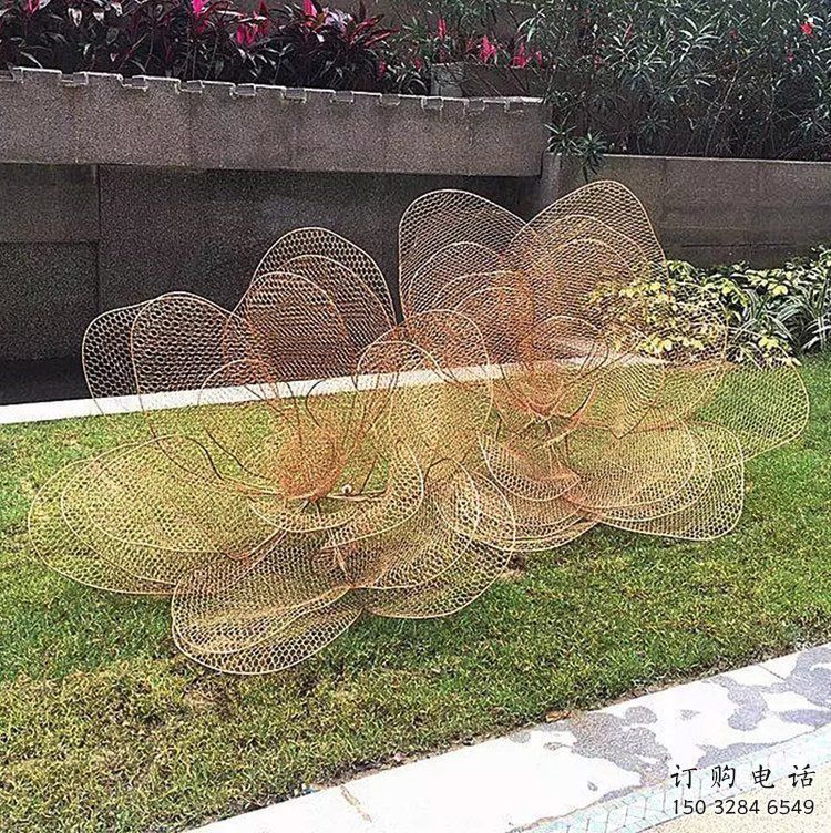 花朵雕塑選用，景區案例，鏤空花朵雕塑廠家通用