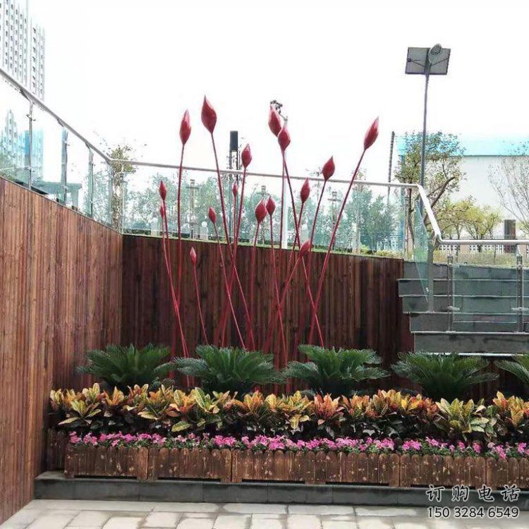 花朵雕塑制作通用，廣場雕塑，郁金香花朵雕塑廠家