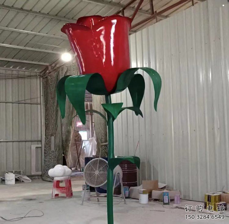 花朵月季雕塑制造商，景觀(guān)雕塑，裝飾月季花朵雕塑精品