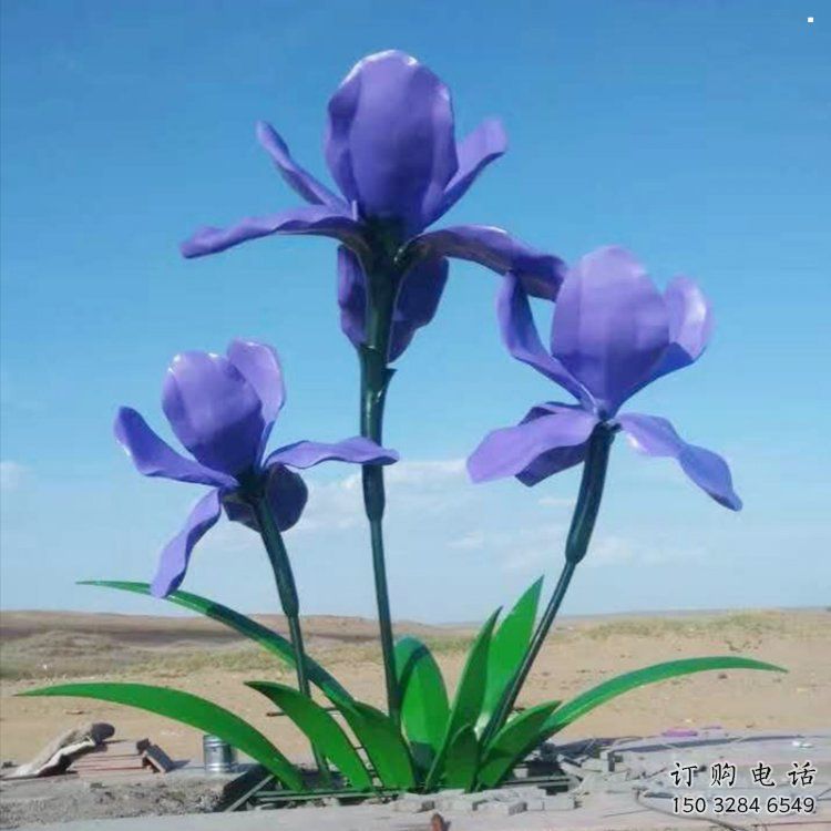蘭花雕塑通用，戶外雕塑，不銹鋼蘭花雕塑廠家