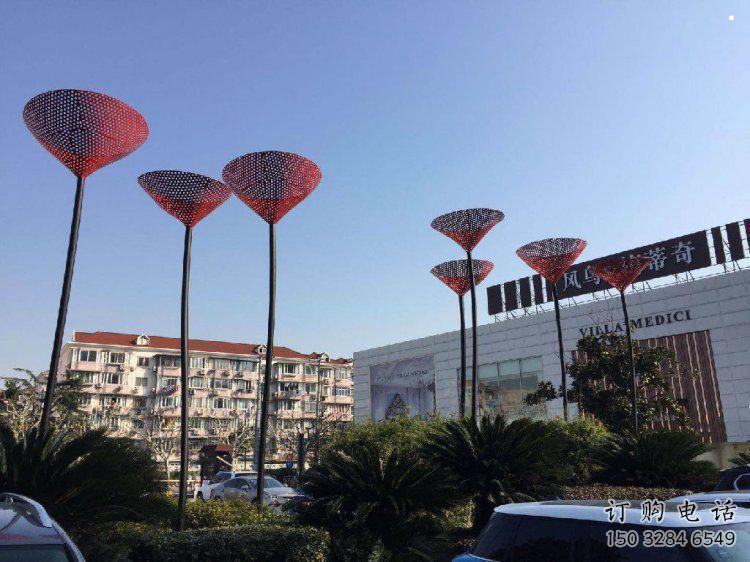 室內(nèi)百合花雕塑