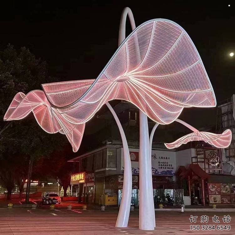 花傘雕塑點(diǎn)擊，景觀雕塑，別墅不銹鋼花傘雕塑供求