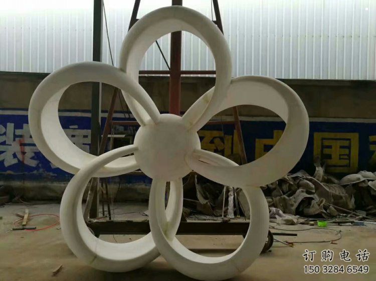 金銀花雕塑廠家，廣場系列，不銹鋼金銀花雕塑供需