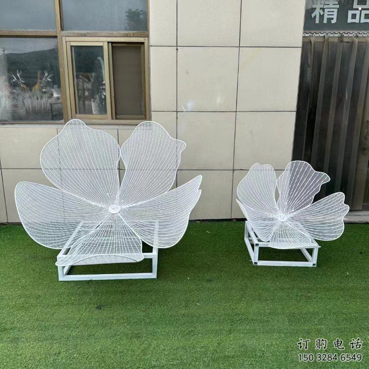 梨花雕塑工程制作，戶外雕塑，鏤空百合花雕塑優選