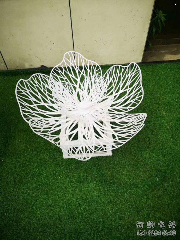 鏤空梨花雕塑生產，白鋼構件，編織梨花雕塑廠家通用