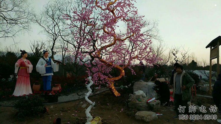 景區梅花雕塑供給，廣場雕塑，戶外梅花雕塑供求