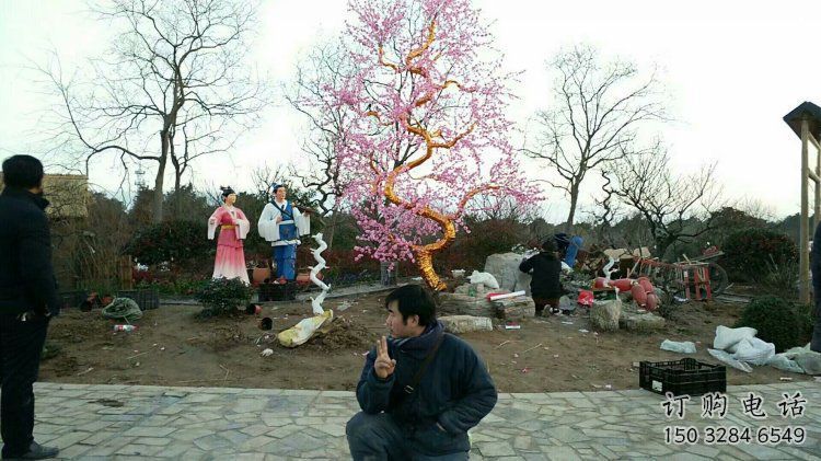 梧桐花雕塑制造廠家，歐式風格，梧桐花雕塑供給