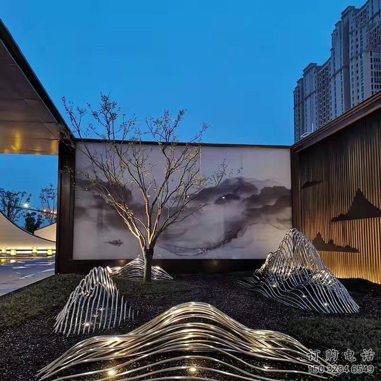 藝術(shù)假山雕塑，園林裝飾，鋼結(jié)構(gòu)假山雕塑制造廠家