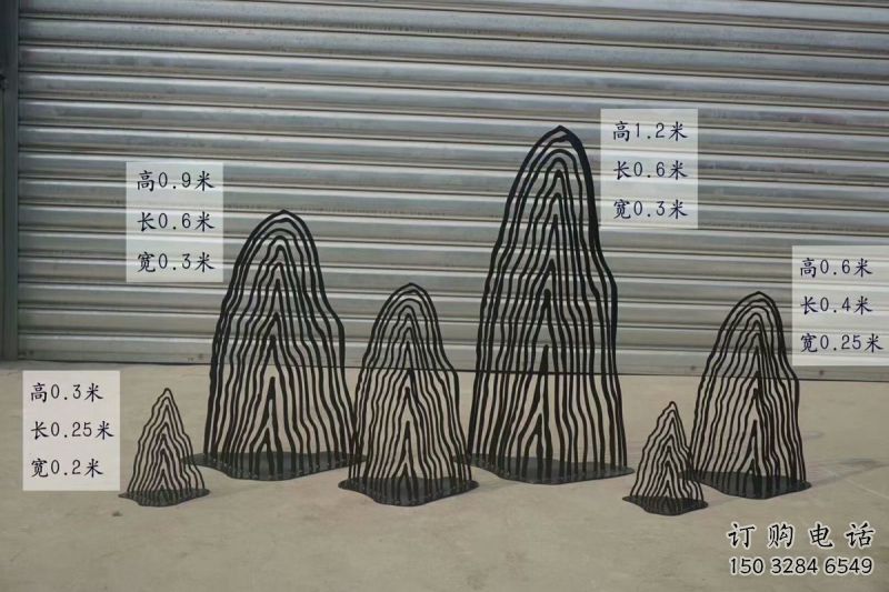 售樓部假山雕塑，鏤空發(fā)光雕塑，烤漆題材