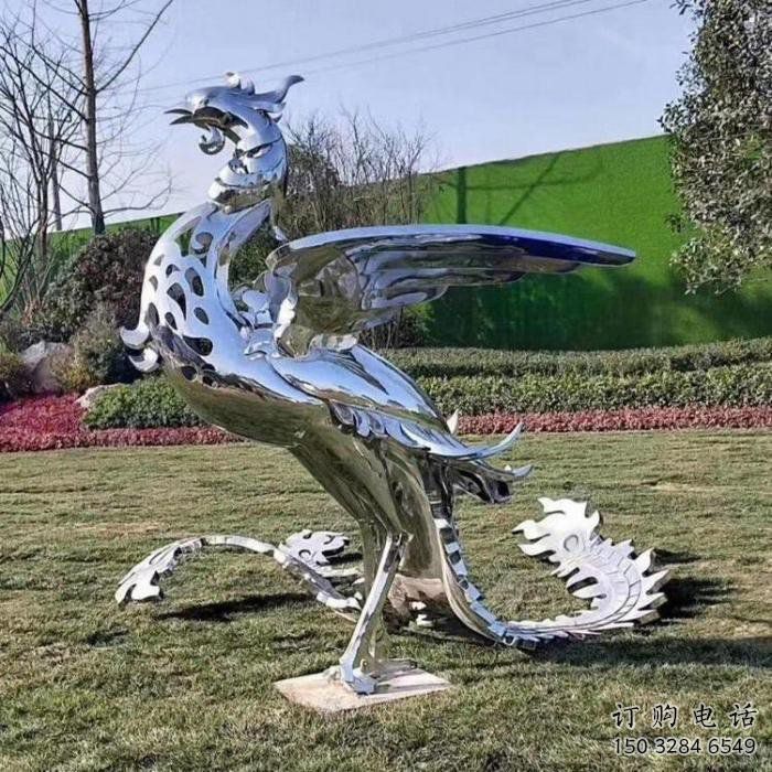 孔雀雕塑精選，戶外雕塑，不銹鋼鏡面孔雀雕塑廠家