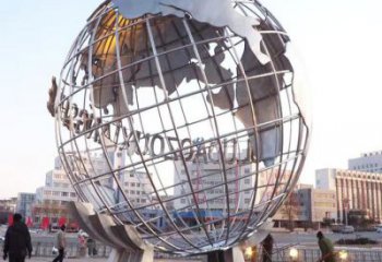 地球儀雕塑廠，校園雕塑，抽象現代地球儀雕塑定價