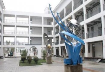 地球儀雕塑承接，校園雕塑，現代地球儀雕塑定制