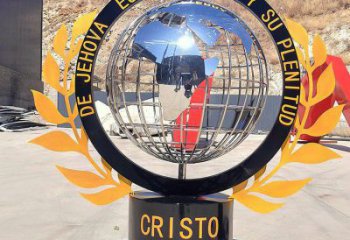 地球儀雕塑定價，街頭雕塑，現代地球儀雕塑制作廠家