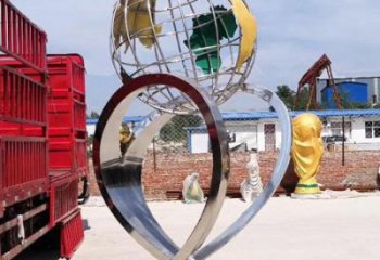 地球儀雕塑供給，戶外雕塑，景觀現代地球儀雕塑選用