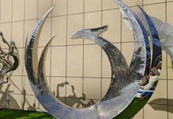 鳳凰雕塑精品，景觀概念，不銹鋼鳳凰圓環雕塑通用