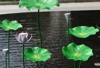 商業街荷葉雕塑