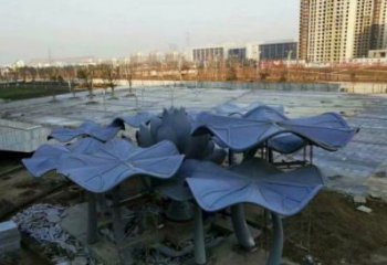 游樂(lè)場(chǎng)荷葉雕塑