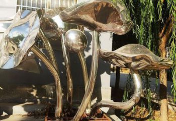 步行街荷葉雕塑