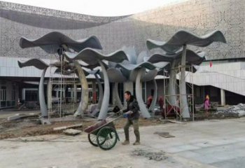 大型商場(chǎng)荷葉雕塑