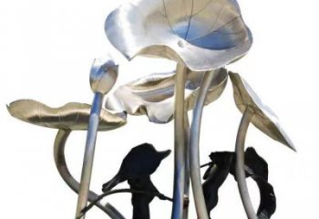 農(nóng)村荷葉雕塑