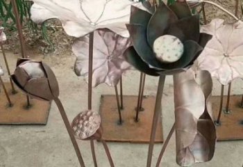 荷葉雕塑廠家精選，街頭藝術(shù)，公園銅荷葉雕塑承接