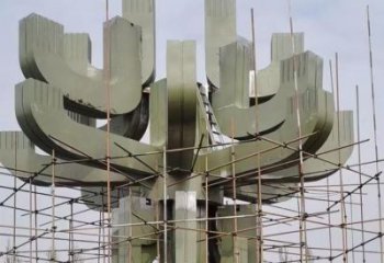 藝術蓮花雕塑優選，城市裝飾，幾何蓮花雕塑訂做廠家