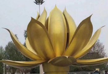 蓮花雕塑制作廠家，歐式風格，地產銅蓮花雕塑優選