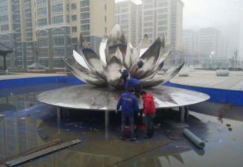 創意蓮花雕塑