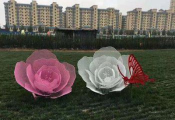 鏤空玫瑰花雕塑精選，廣場系列，鏤空玫瑰花雕塑承接