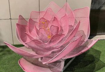 玫瑰花雕塑定做，公園小品，鏤空玫瑰花雕塑廠家制作