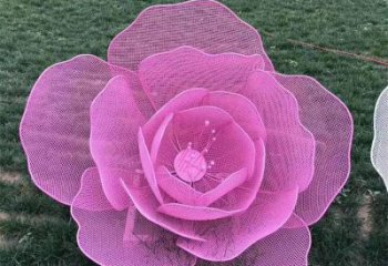 玫瑰花雕塑觀賞型，花園小品，景觀鏤空玫瑰花雕塑精選
