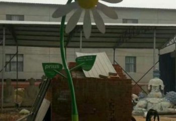 主題葵花雕塑優選，多彩藝術，抽象葵花雕塑選用