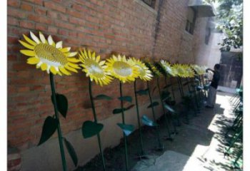 裝飾葵花雕塑通用，街景小品，葵花雕塑制造