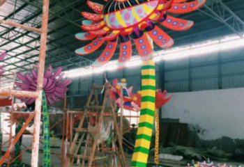 太陽花雕塑承接，城市裝飾，大型太陽花雕塑生產商