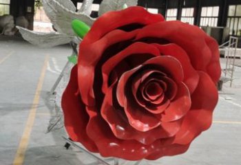 月季雕塑制造商，戶外擺放，建筑月季花朵雕塑供應