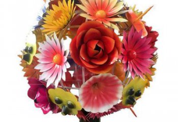 花球雕塑廠家，標識雕塑，不銹鋼花球雕塑展品