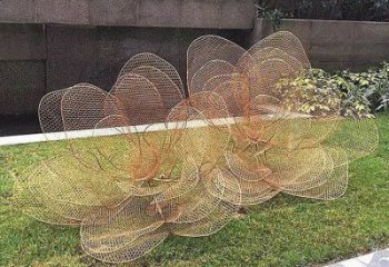 花朵雕塑選用，景區(qū)案例，鏤空花朵雕塑廠家通用