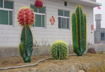 仙人棒雕塑精選，公園雕塑，仿真仙人棒雕塑廠家