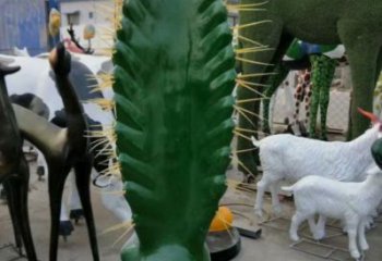 公園仙人掌雕塑