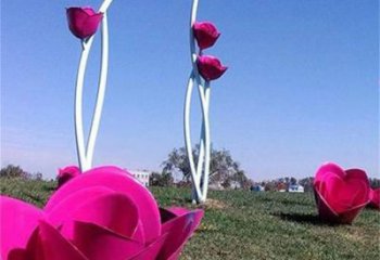 牡丹花雕塑優選，圓雕體系，牡丹花花朵雕塑選定