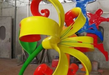 蘭花雕塑批發(fā)，美陳雕塑，不銹鋼蘭花雕塑標(biāo)準(zhǔn)