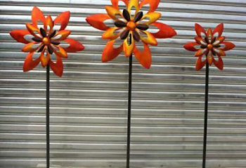 風(fēng)車花雕塑供需，圓雕系列，不銹鋼風(fēng)車花雕塑制造商