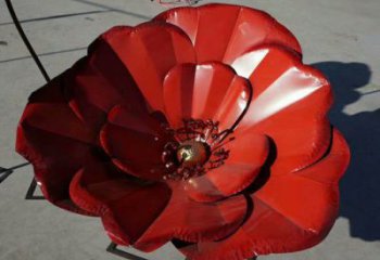 風(fēng)車花雕塑供需，廣場(chǎng)雕塑，不銹鋼風(fēng)車花雕塑定制廠家