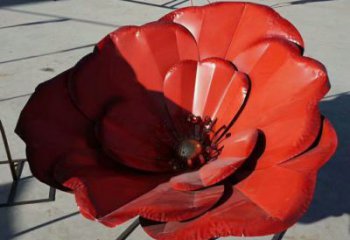 風(fēng)車花雕塑觀賞型，街景小品，不銹鋼風(fēng)車花雕塑主題常用